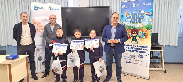 Gurene Díaz, del CEIP Nicolas Aguiar, ganadora nacional del Concurso Digital de Aqualia sobre el cuidado del agua y la Tierra